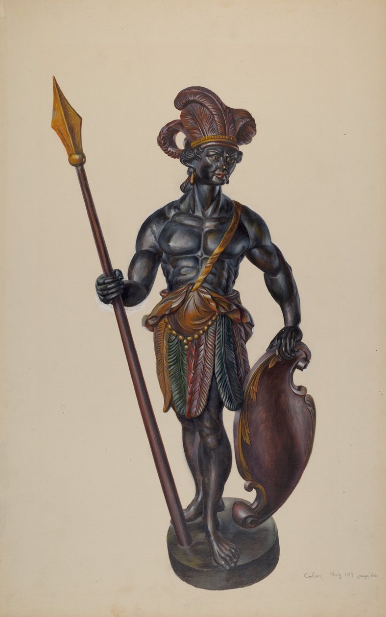 Indiano del Negozio di Sigari, c. 1937 da Walter Hochstrasser