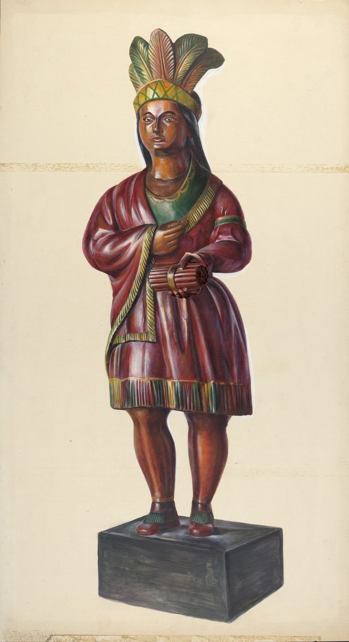 Indiano del Negozio di Sigari, c. 1937 da Walter Hochstrasser