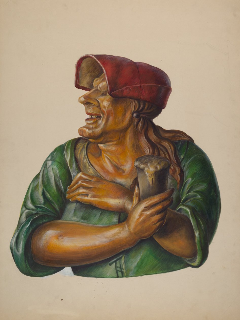 Figura da taverna, c. 1937 da Walter Hochstrasser