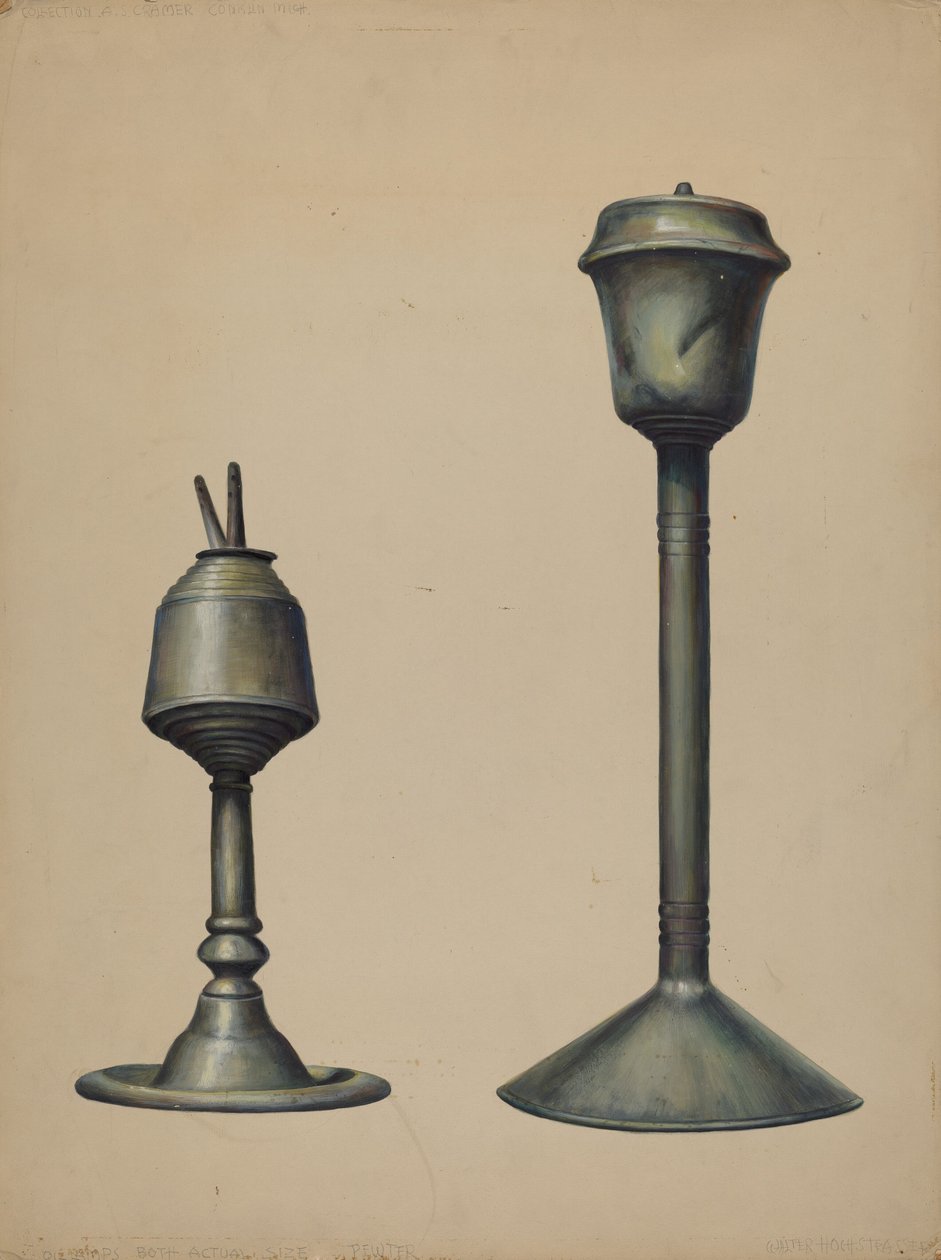 Due lampade a olio, c. 1938 da Walter Hochstrasser