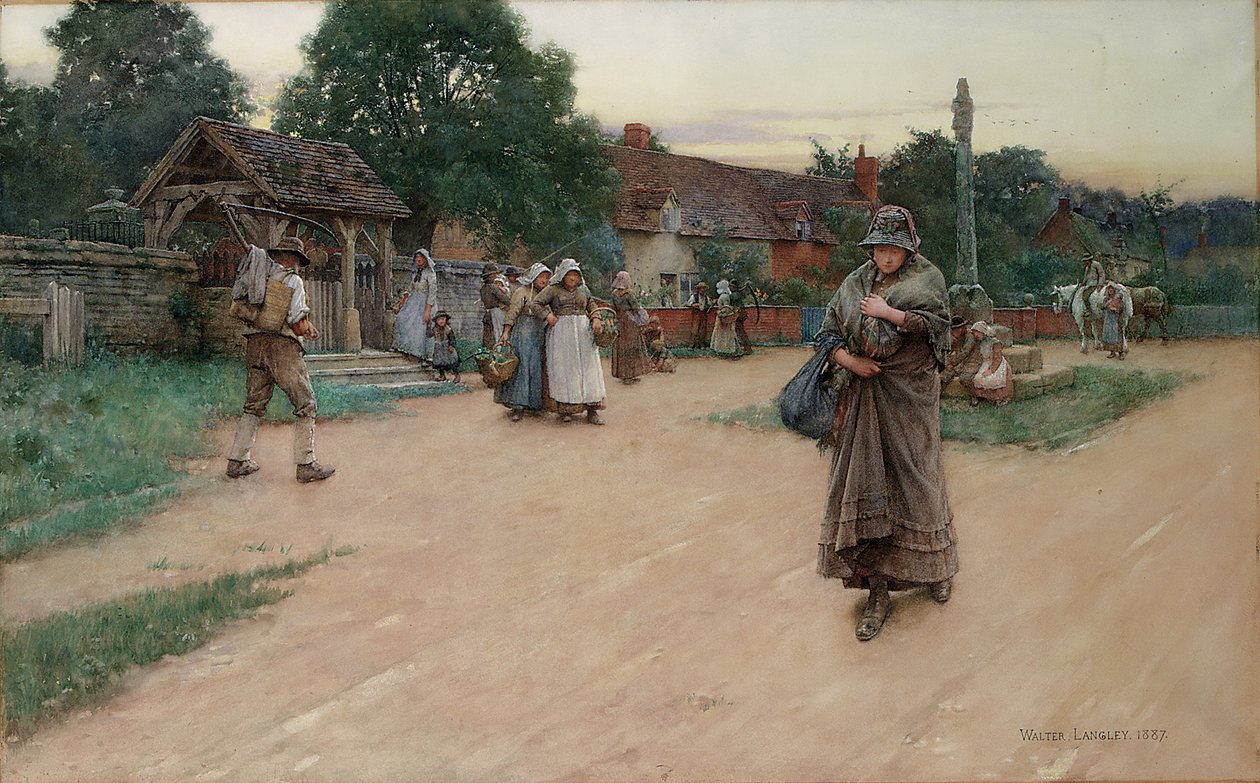 Tradita, 1887 da Walter Langley