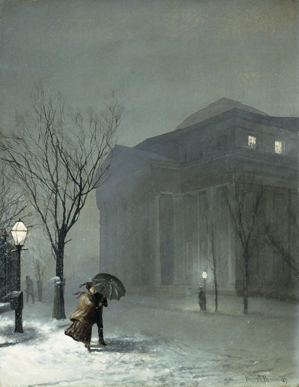 Albany nella neve da Walter Launt Palmer