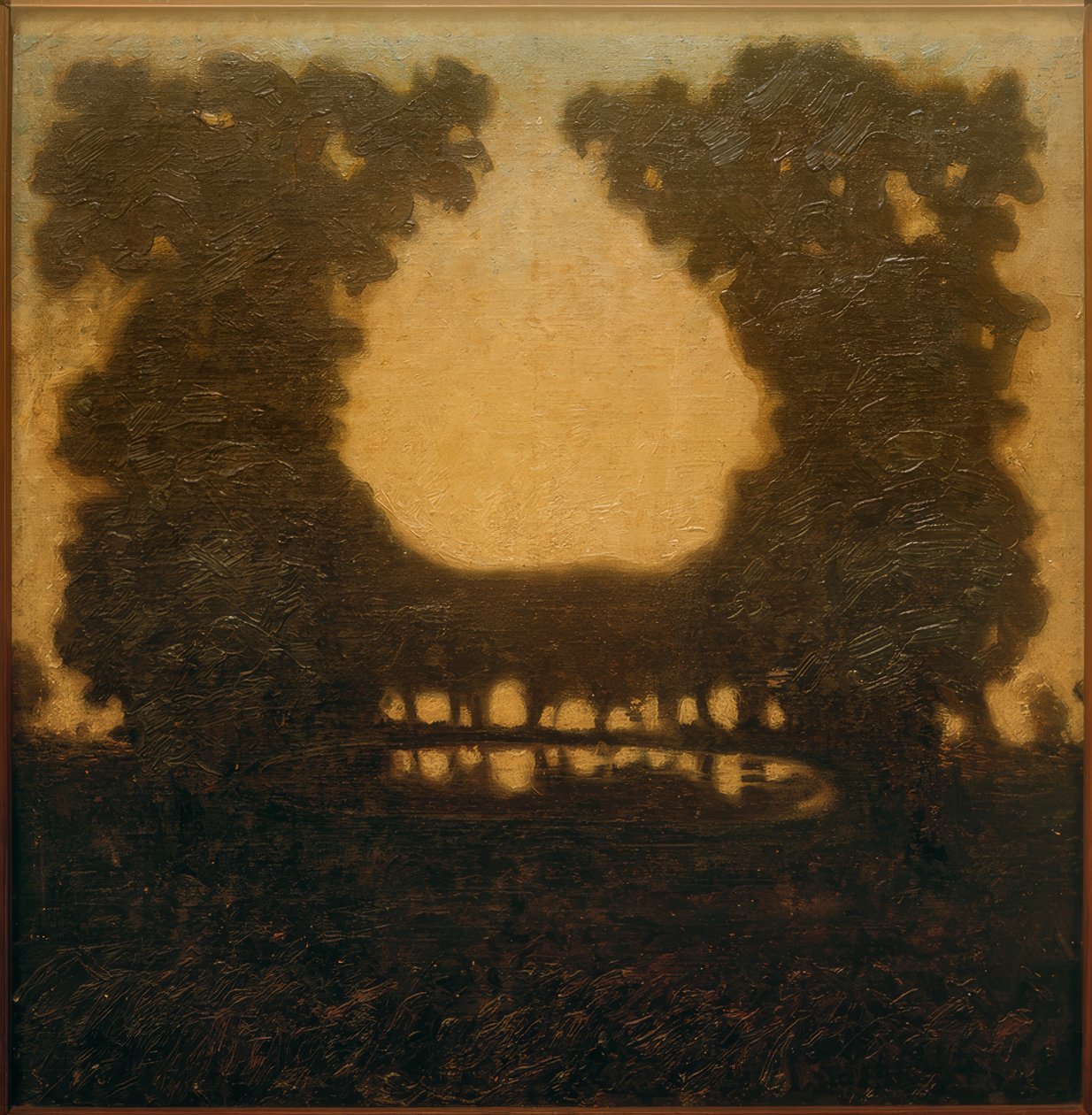 Paesaggio del parco con lago da Walter Ophey