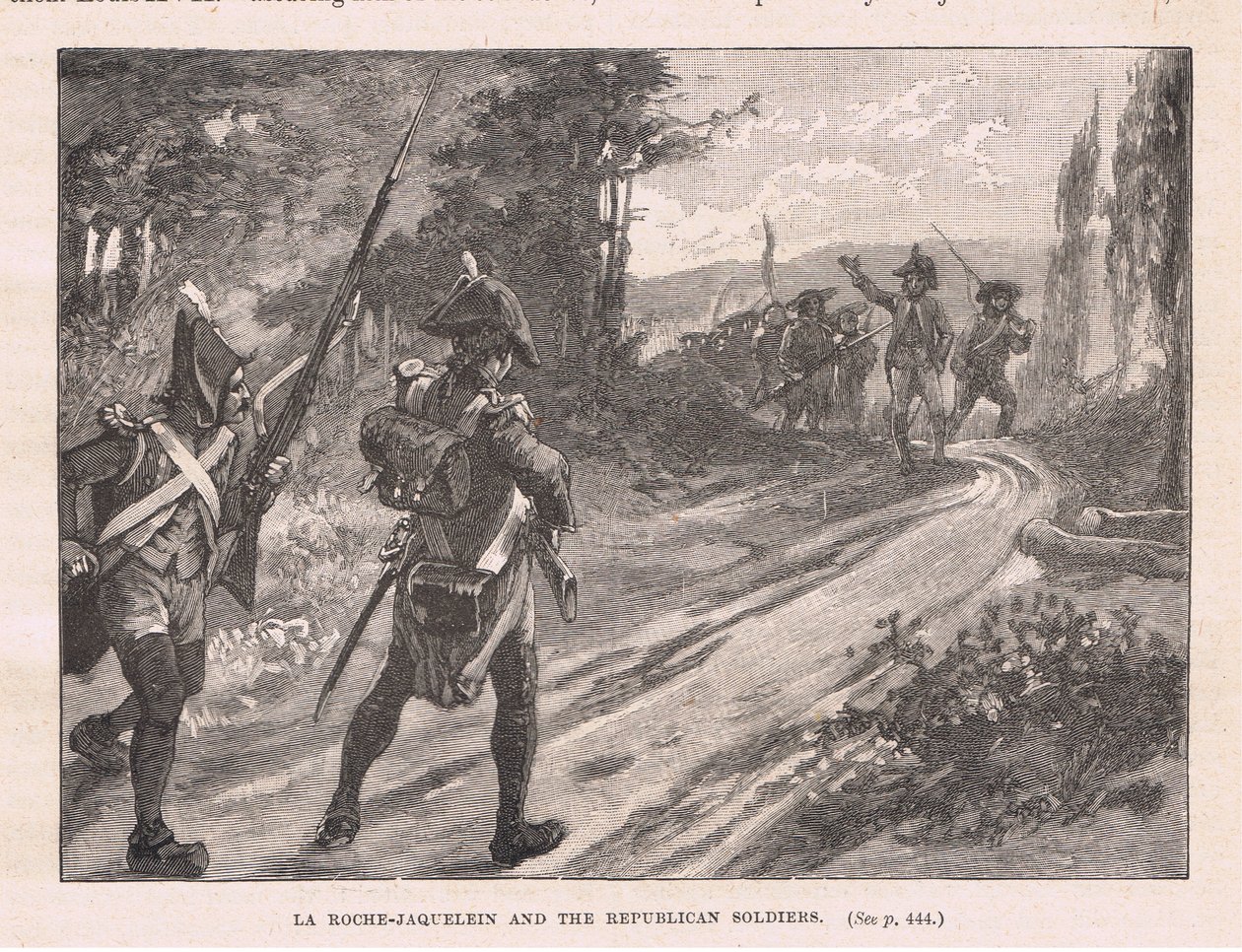 La Roche Jaquelein e i soldati repubblicani AD 1795 da Walter Paget