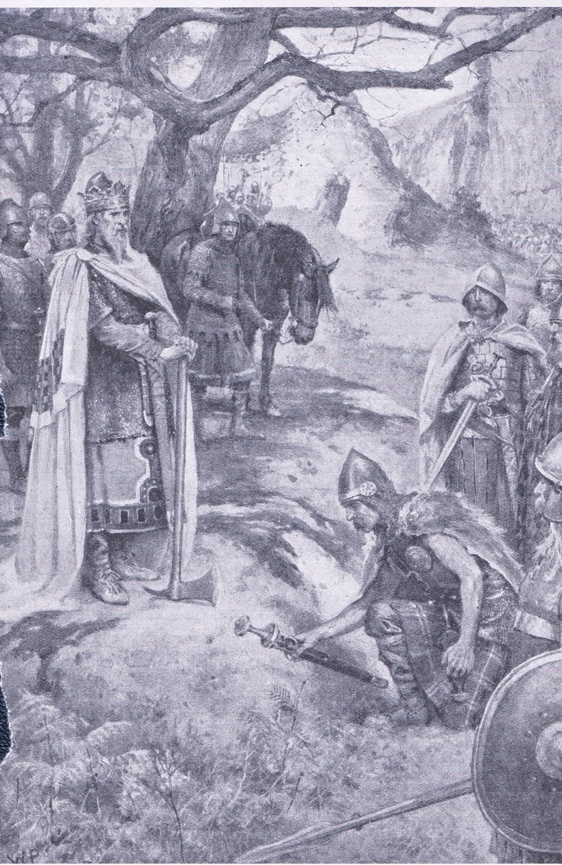 Su questo campo è nata la nazione inglese, illustrazione da My Magazine da Walter Paget