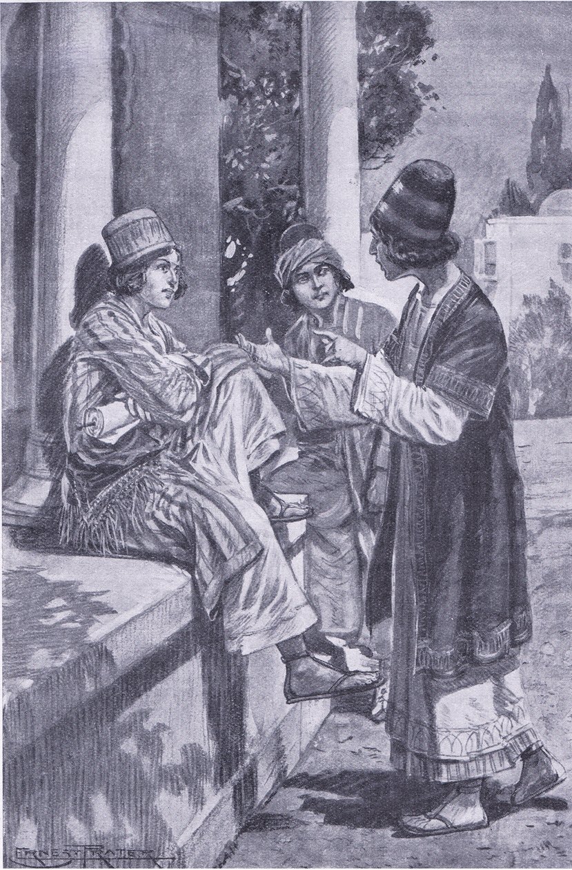 Il giuramento di tre compagni, illustrazione da My Magazine da Walter Paget