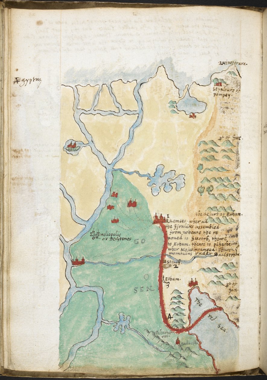 Mappa del Nord Africa, da un taccuino comprendente una gazzetta storica, liste di biblioteche, ecc.; c.1606-08 da Walter Raleigh