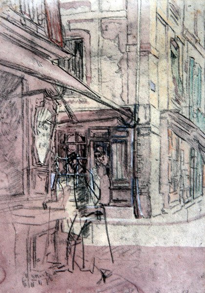 Un negozio a Dieppe, c.1907 da Walter Richard Sickert