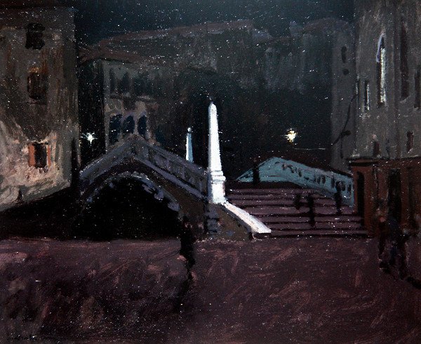 Ponte delle Guglie sul Cannaregio (Scena notturna, Venezia) c.1896 da Walter Richard Sickert