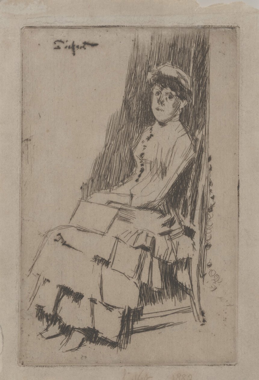 Ritratto di Agnes Oldfield, c.1887 da Walter Richard Sickert