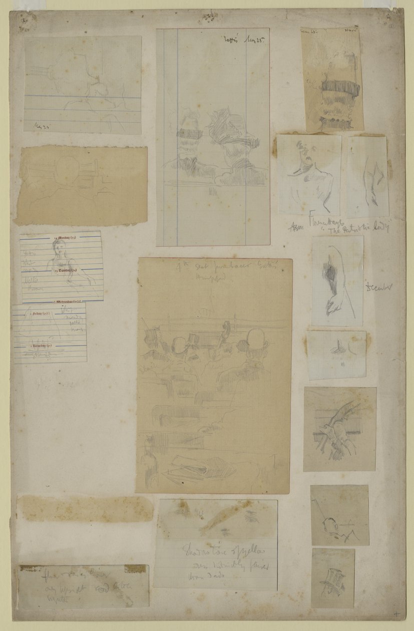 Diversi studi da Walter Richard Sickert