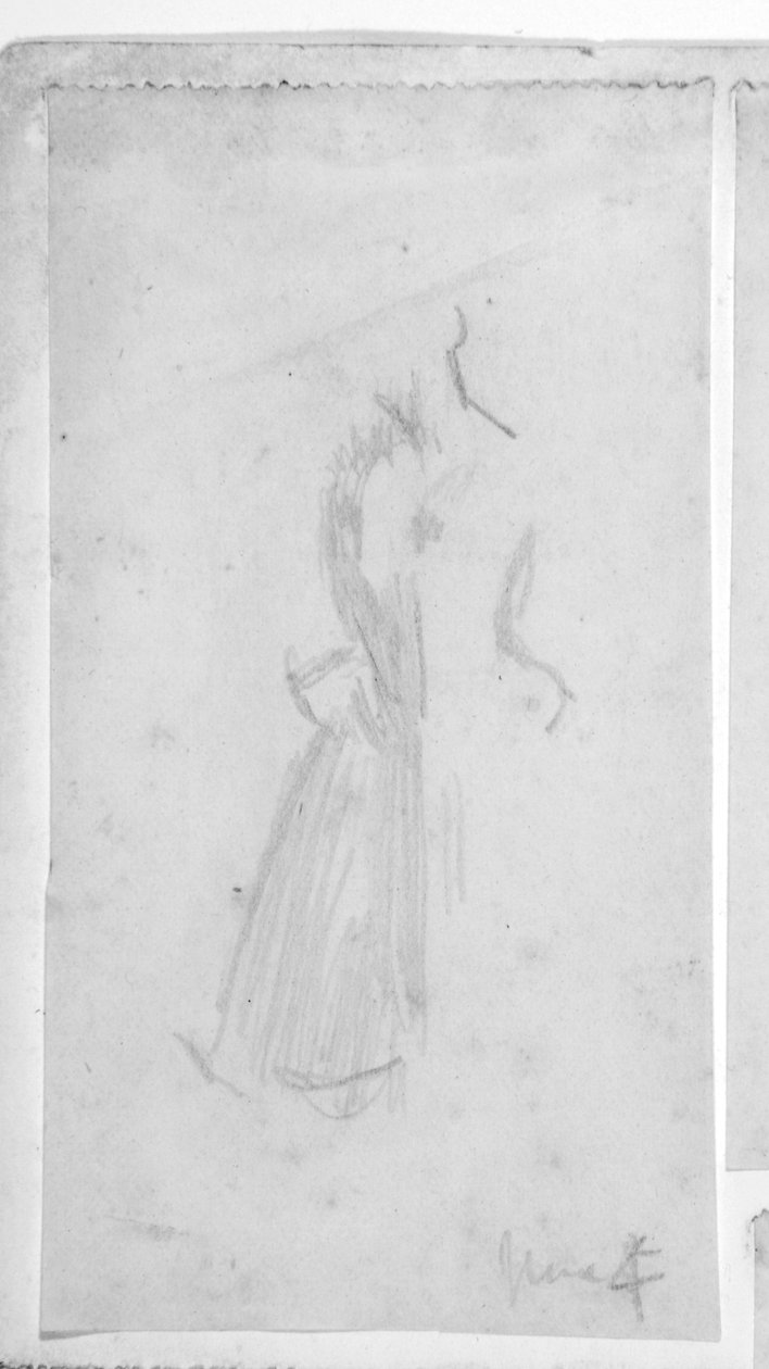 Schizzo di una figura femminile da Walter Richard Sickert