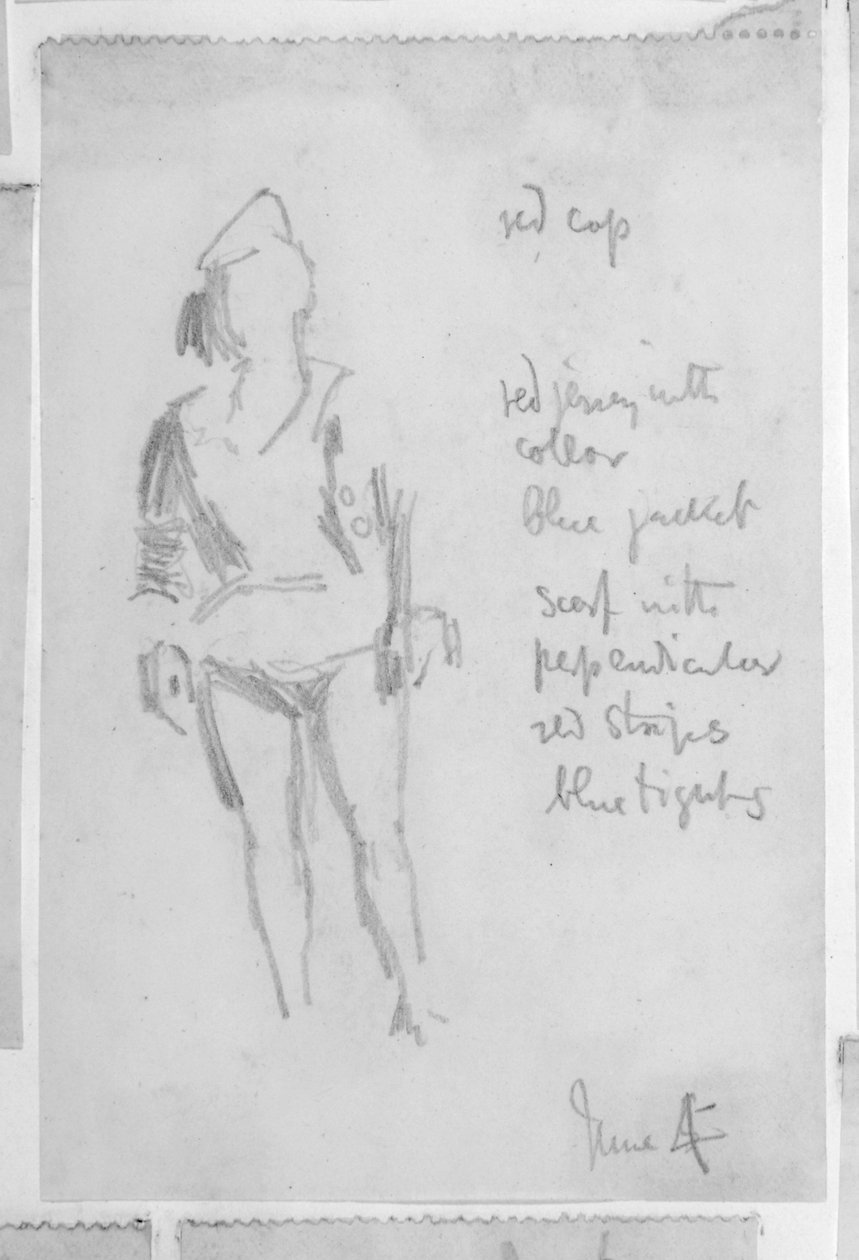 Schizzo di una figura femminile da Walter Richard Sickert