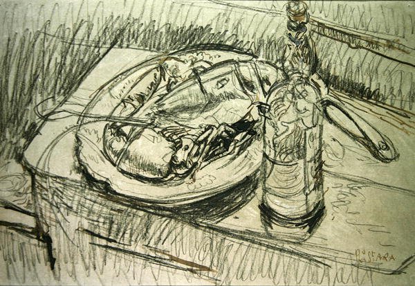 Natura morta con aragosta da Walter Richard Sickert