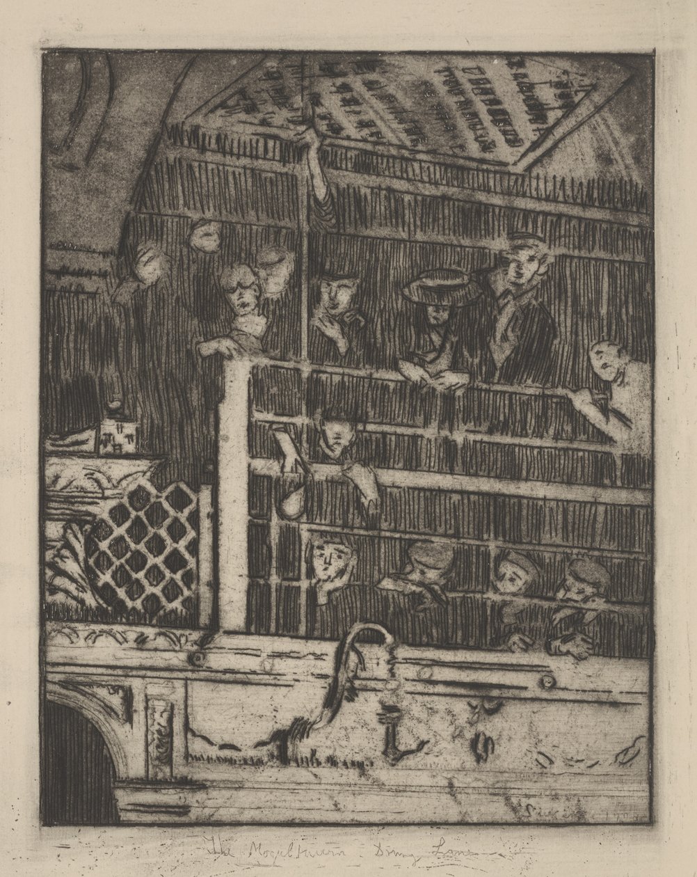 Il vecchio Mogul Tavern, Drury Lane, 1908, pubblicato 1929 da Walter Richard Sickert