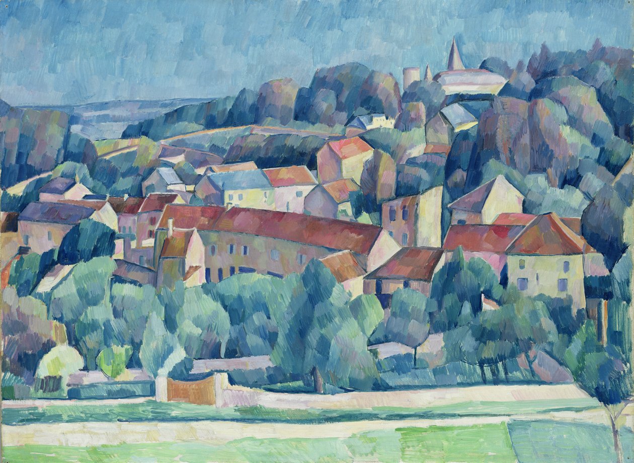 Villaggio e castello di Hardricourt da Walter Rosam