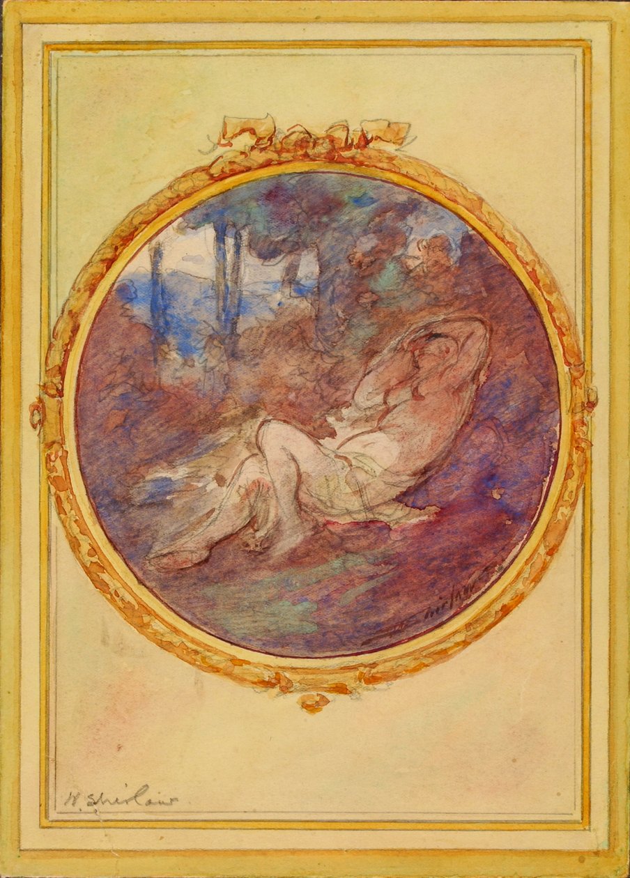 Figura Studio per il pannello decorativo da Walter Shirlaw