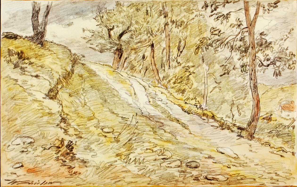 Schizzo di paesaggio da Walter Shirlaw