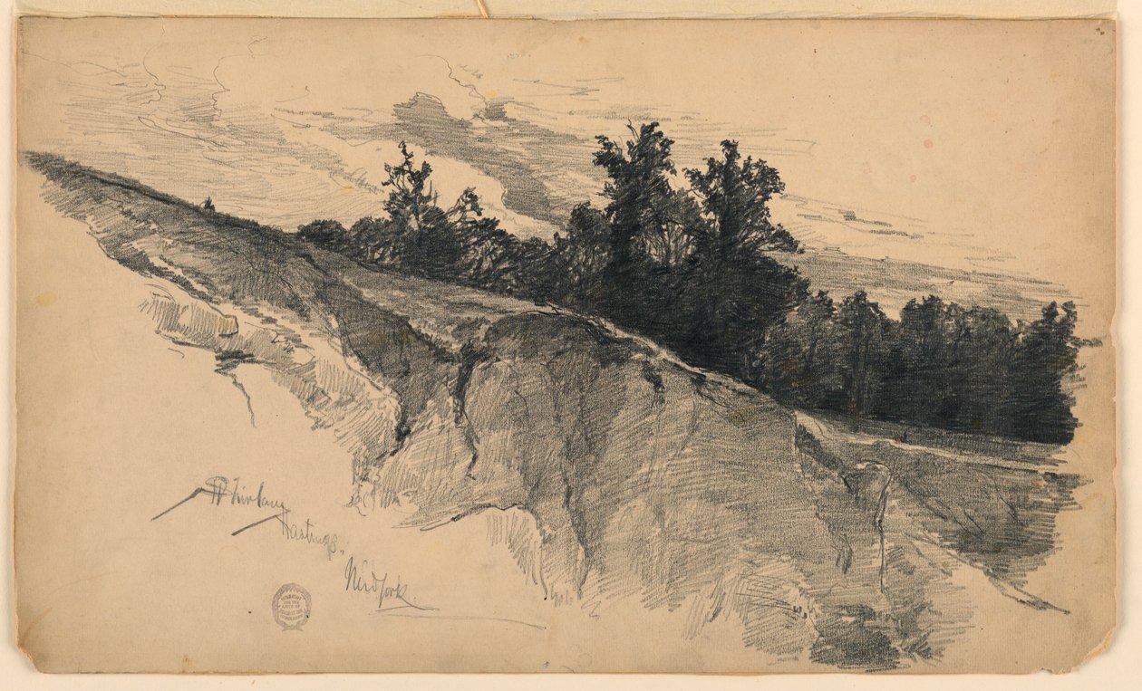 Paesaggio a Hastings, New York da Walter Shirlaw