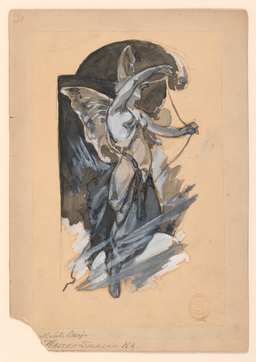 Motivo per il design di una banconota da Walter Shirlaw