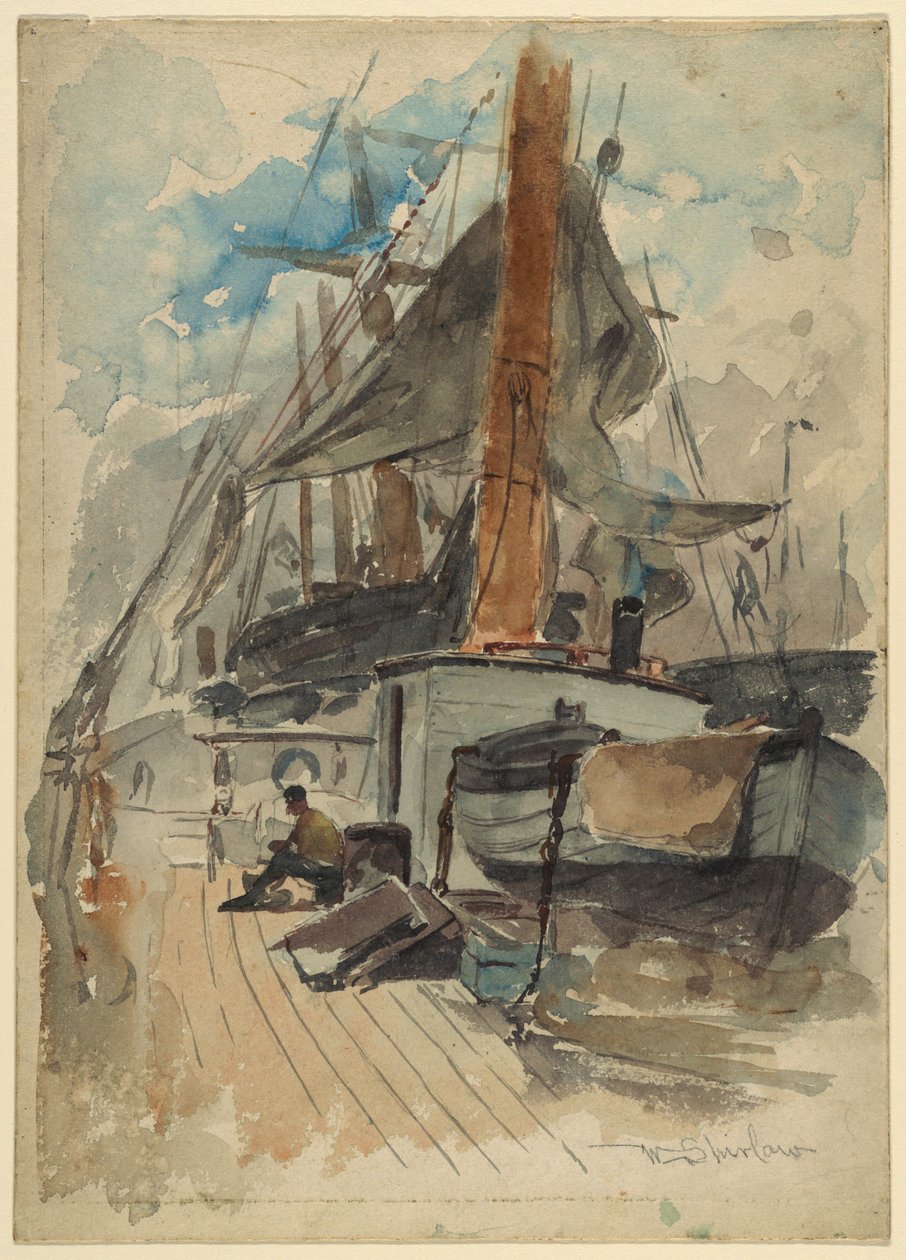 A bordo della nave da Walter Shirlaw