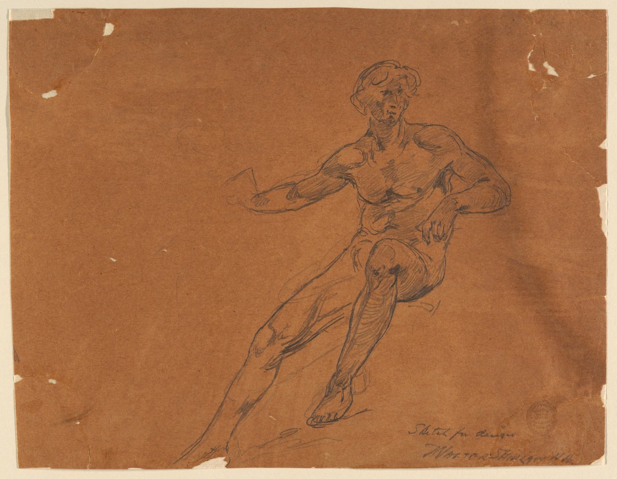 Schizzo per design da Walter Shirlaw