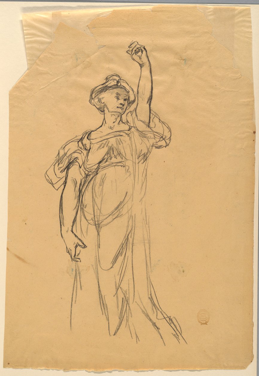 Studio di Figura con Braccio Alzato da Walter Shirlaw