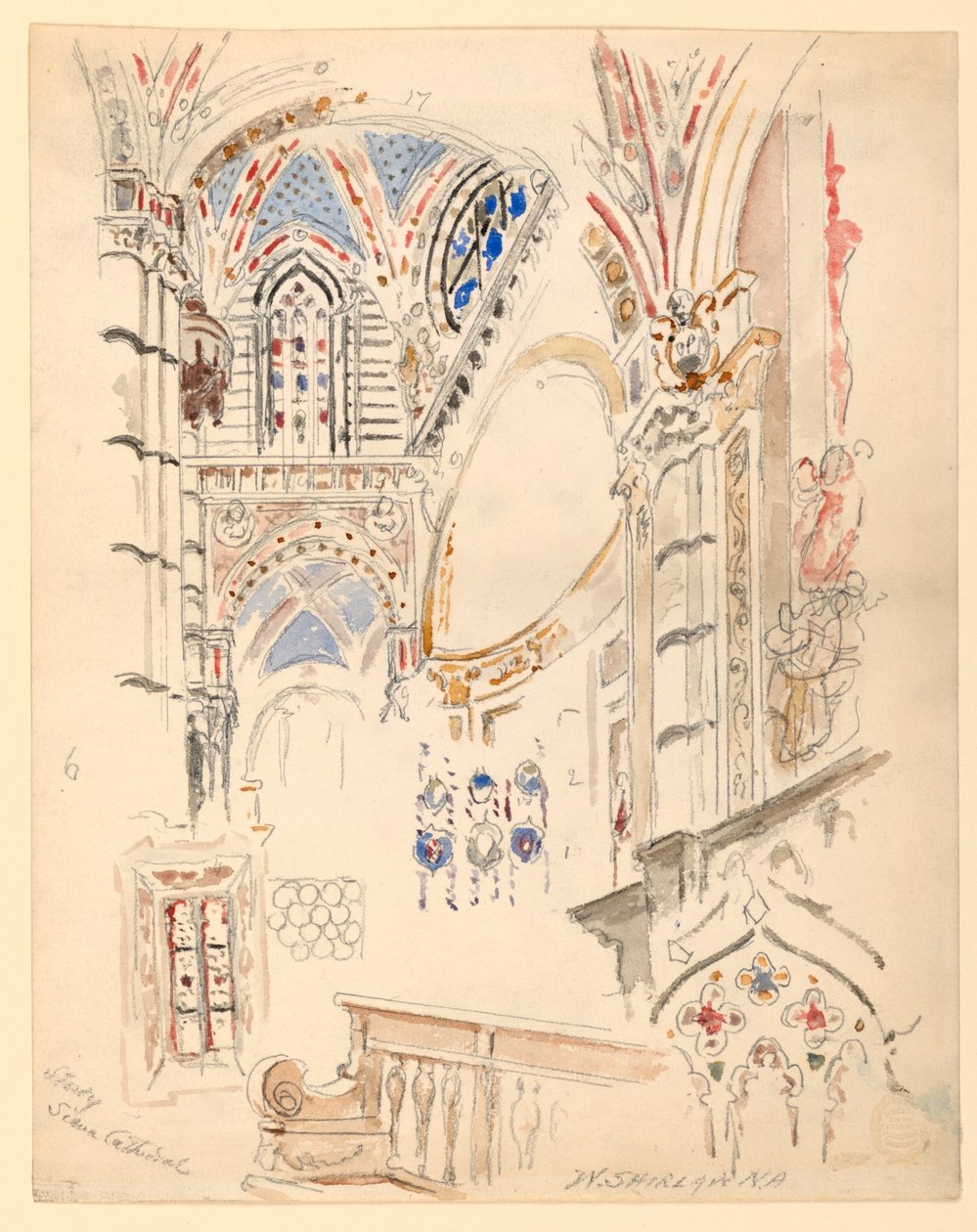 Studio del Duomo di Siena da Walter Shirlaw