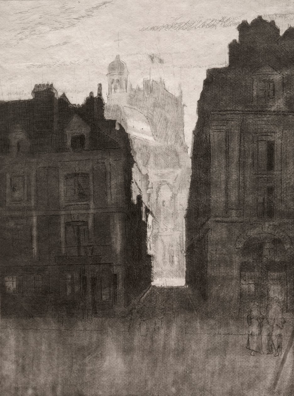 Dieppe, La Rue Notre Dame da Walter Sickert