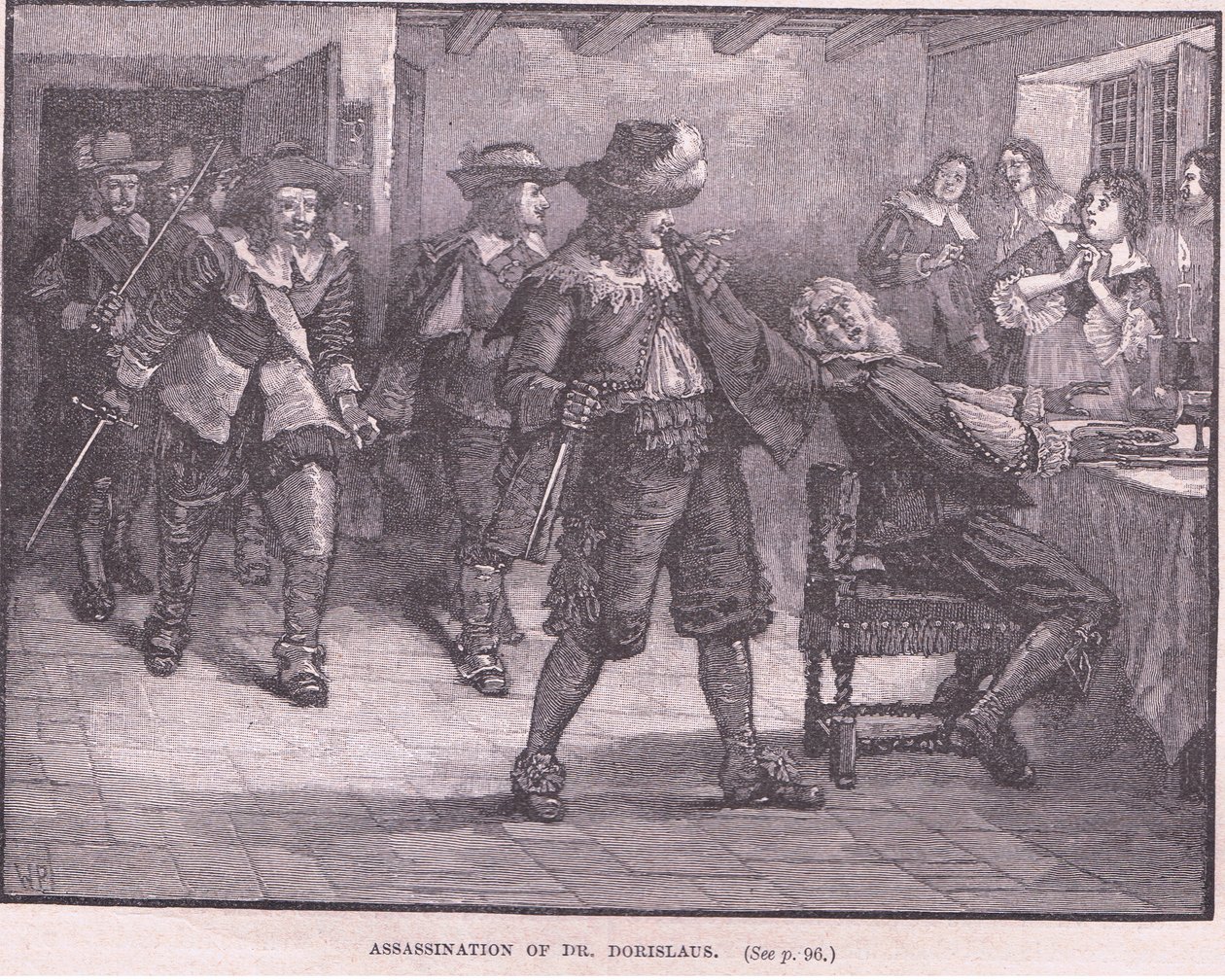 Assassinio del Dr Dorislaus AD 1649 da Walter Stanley Paget