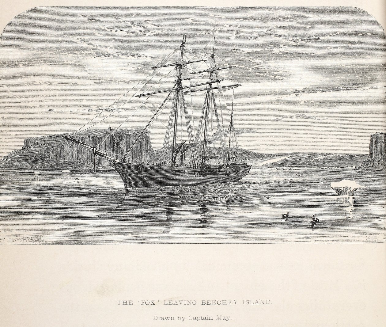 La volpe che lascia Beachey Island, 1859 da Walter William May