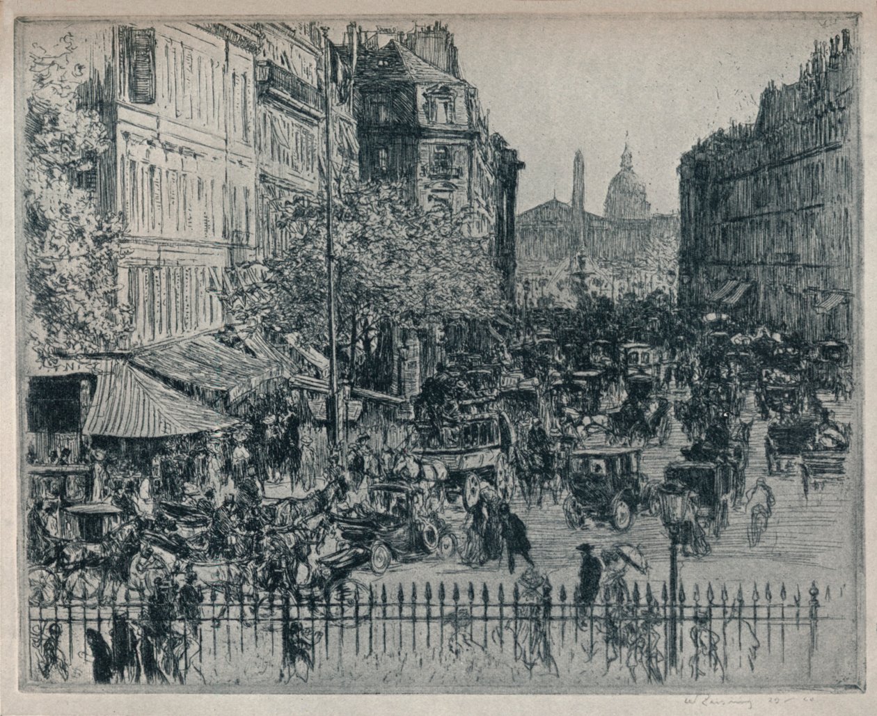 Rue Royale, Parigi, c1913 da Walter Zeising