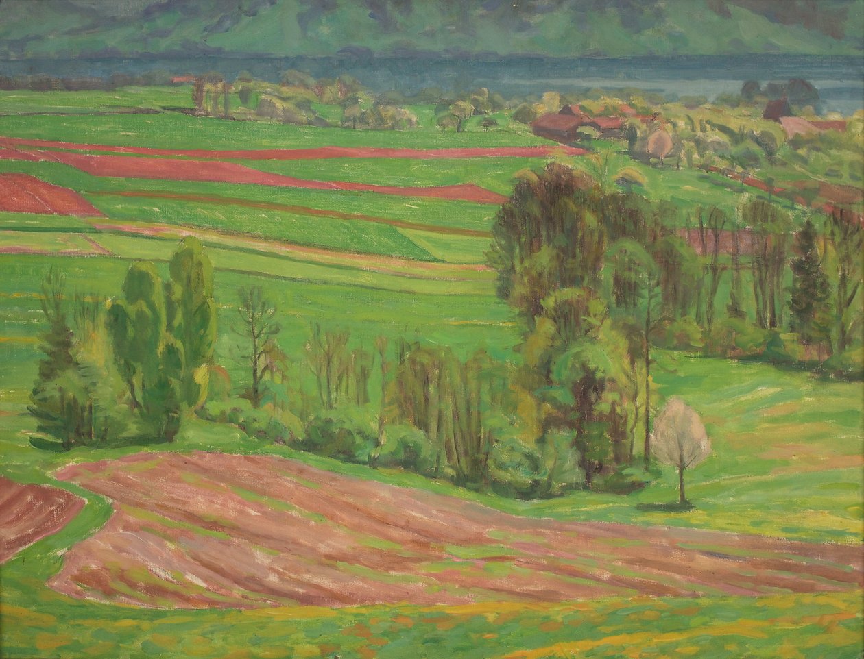 Paesaggio del lago Attersee in primavera da Walther Gamerith