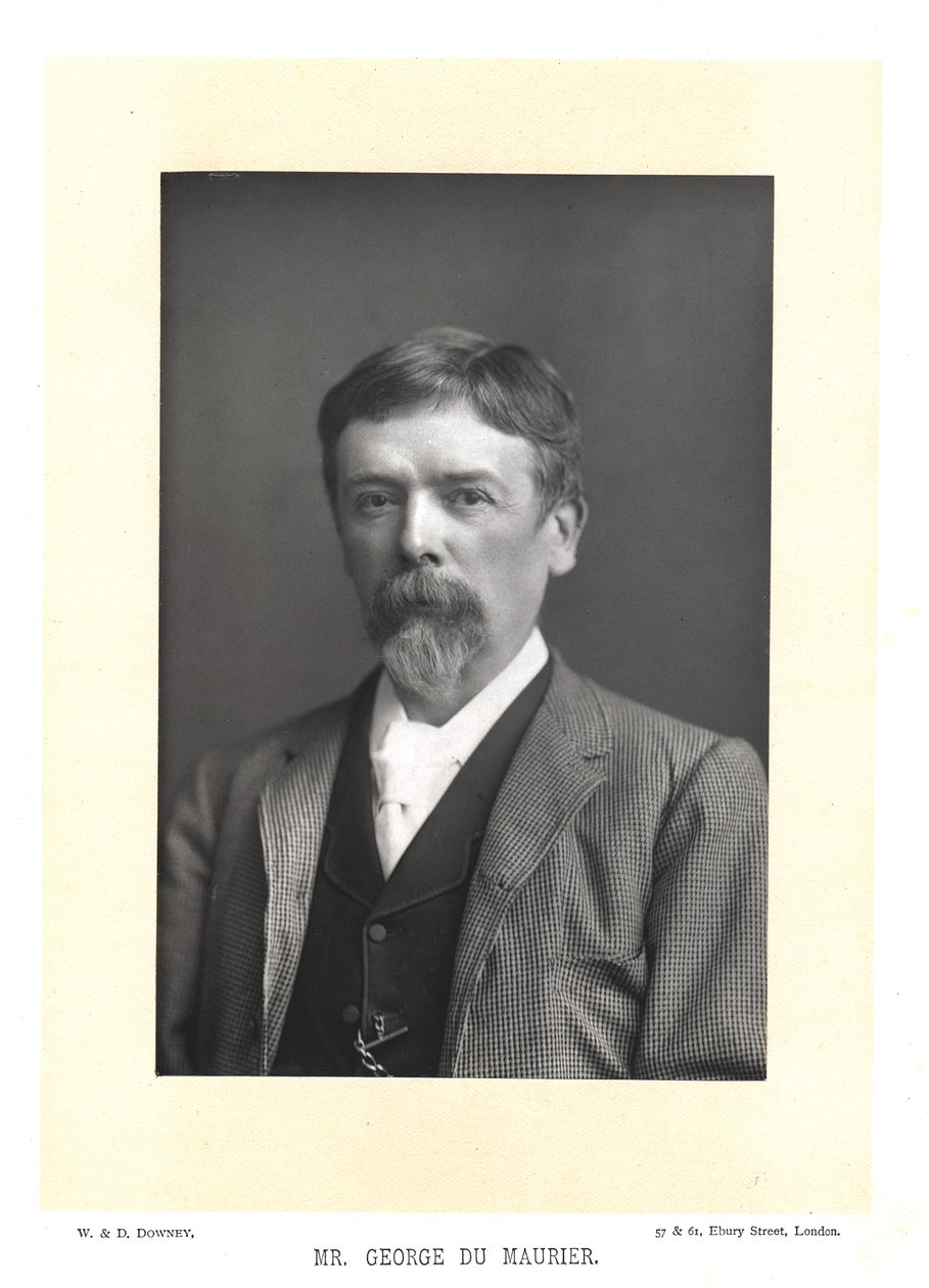 George Du Maurier, scrittore e artista britannico, c. 1895 da WandD Downey