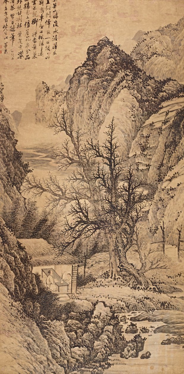 Paesaggio nello stile di Juran da Wang Gai