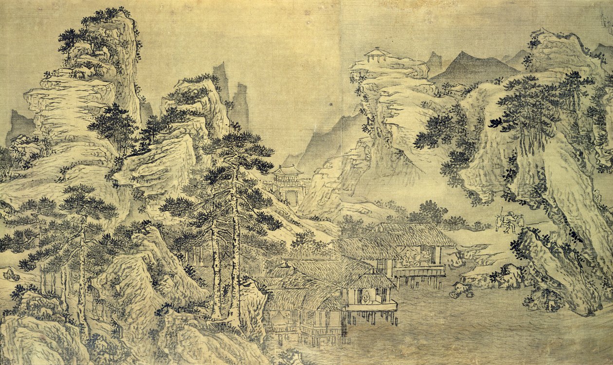 Vista dal padiglione Keyin sul monte Paradiso (Baojie) da Wang Wen