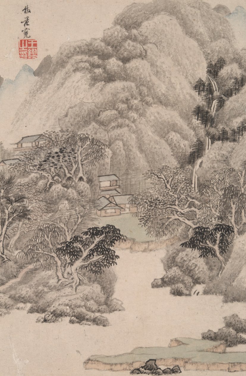 Paesaggio nello stile di vari vecchi maestri: Paesaggio dopo Fan Kuan da Wang Jian