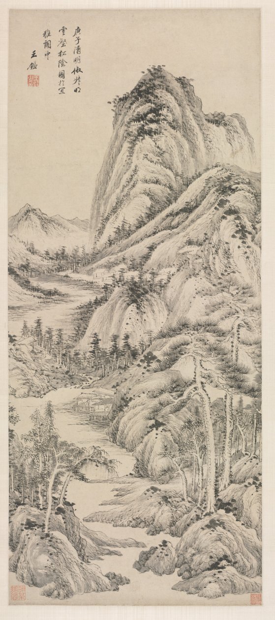 Ombra di Pini in una Valle Nuvolosa, 1660 da Wang Jian