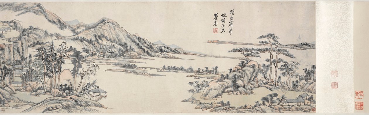 Picchi verdi sotto cielo limpido: Dopo Huang Gongwang, 1703-1708 da Wang Yuanqi