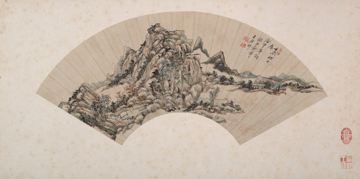 Paesaggio nello stile di Huang Gongwang da Wang Yuanqi
