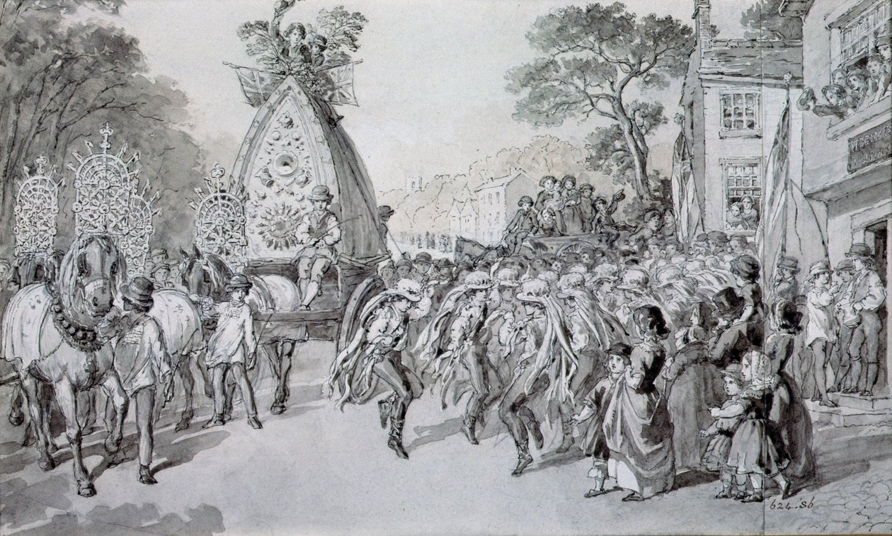 Festa del Primo Maggio a Bowdon, Cheshire da Warwick Brookes