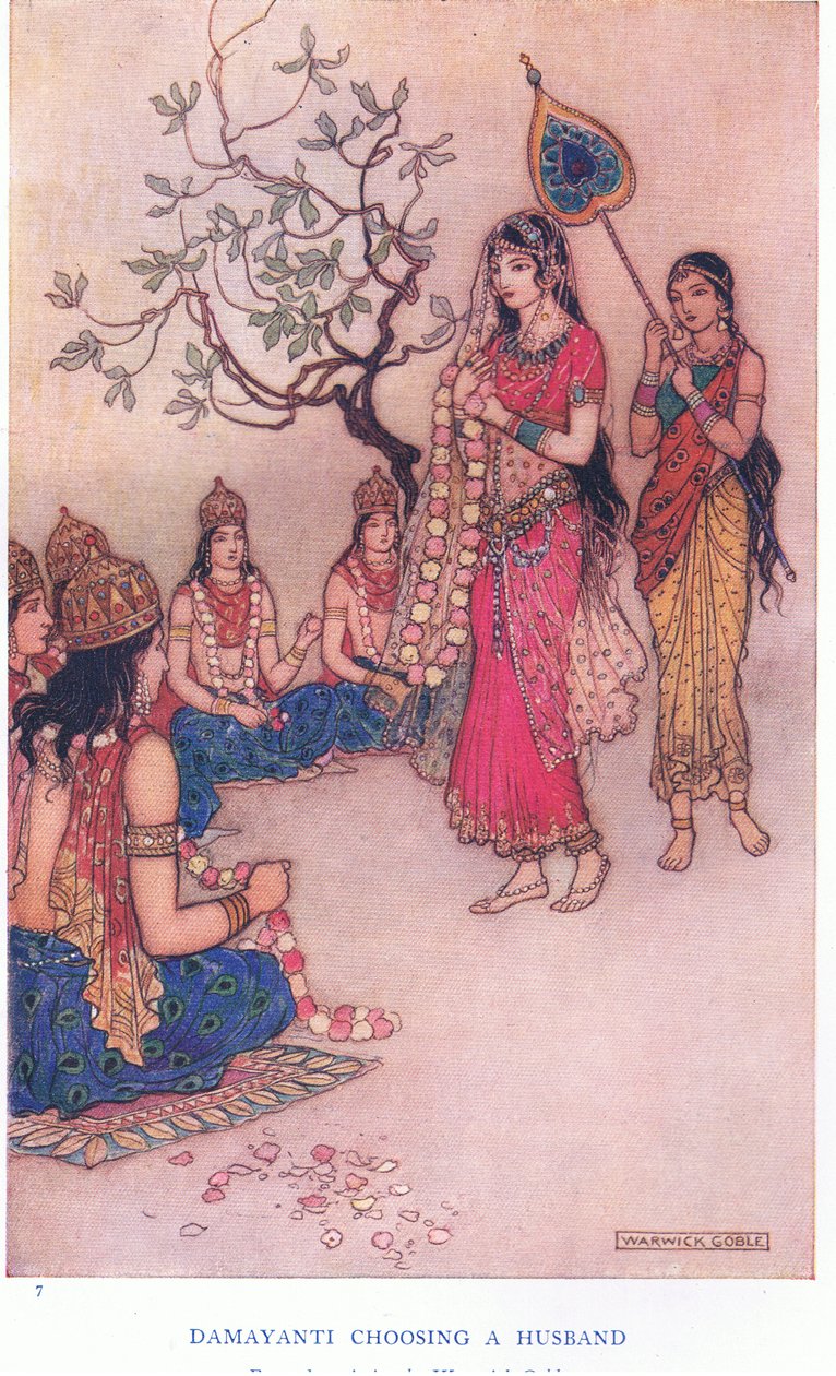 Damayanti sceglie un marito da Warwick Goble
