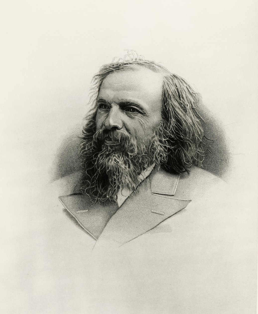 Ritratto di Dmitri Ivanovich Mendeleev da Warwick (after) Brookes