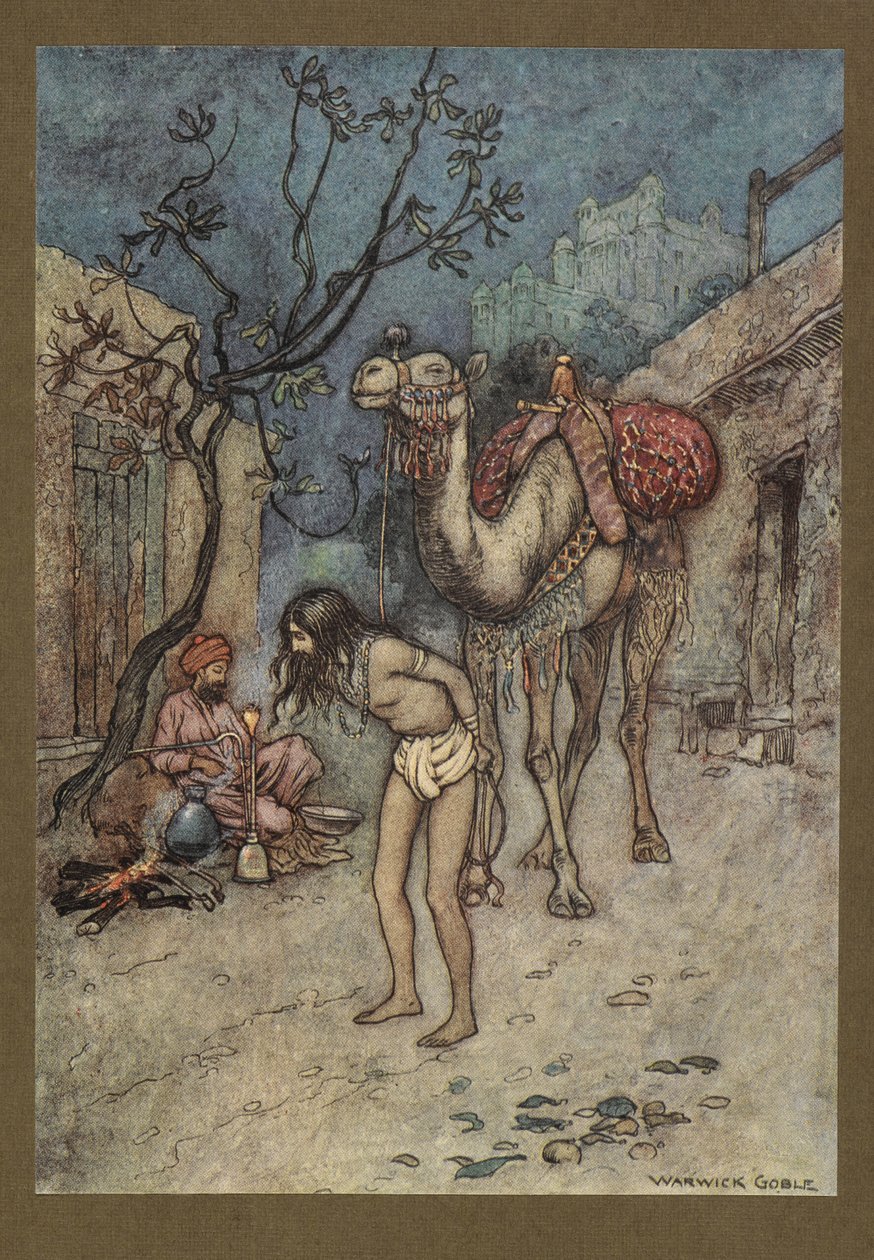 Il cammelliere scese, legò il cammello all