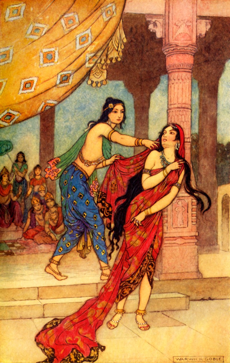 La prova della regina Draupadi da Warwick Goble