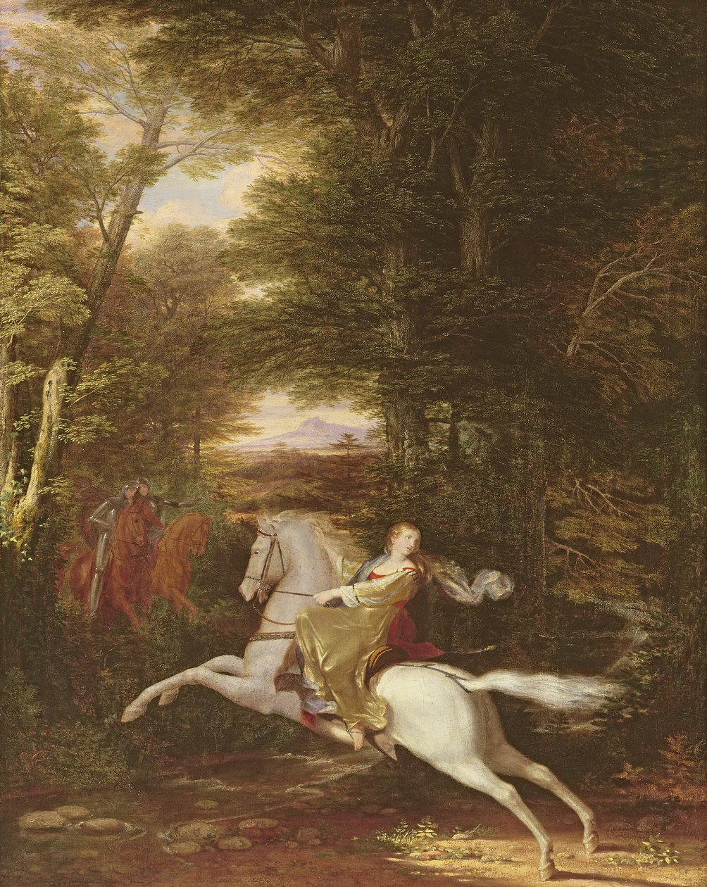 La fuga di Florimell, 1819 da Washington Allston