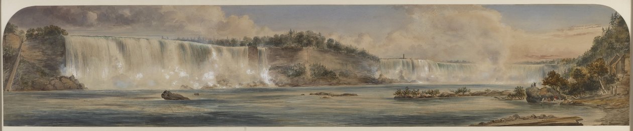 Vista Estesa delle Cascate del Niagara dal Basso, c.1865 da Washington F. Friend