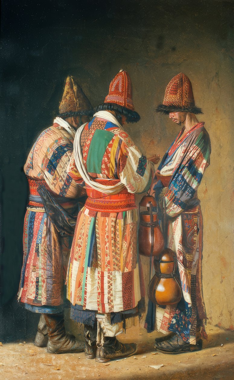 Dervisci in costumi festivi (Tashkent) da Wassili W. Werestschagin