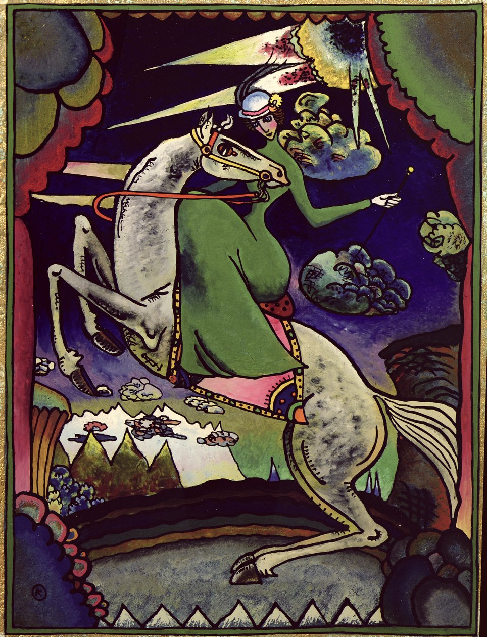 Amazonka nelle Montagne, 1918 da Wassily Kandinsky