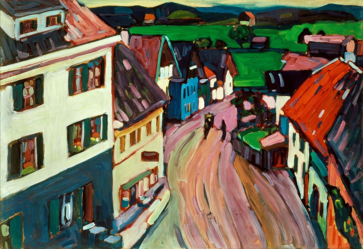 Vista dalla finestra del Griesbräu da Wassily Kandinsky